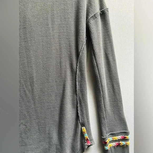 Free People We The Free Rainbow Thermal  Gray Size XS - Picture 8 of 13